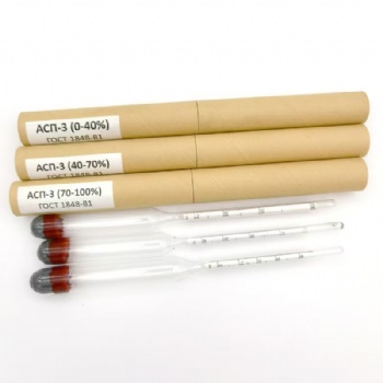 Alcohol Hydrometer 0-40-70-100