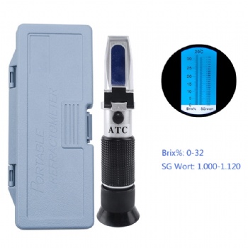 Refractometer 0-32 Brix, SG Wort: 1.000-1,120