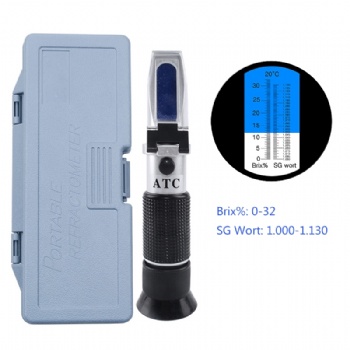 Refractometer 0-32 Brix, SG Wort: 1.000-1.130