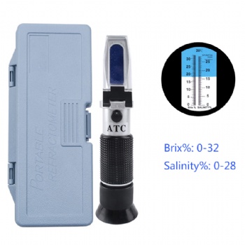 Refractometer 0-32 Brix, 0-28 Slinity