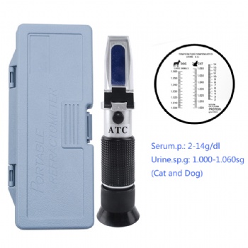 Refractometer Serum.p: 2-14g, Urine.sp.g: 1.000-1.060sg
