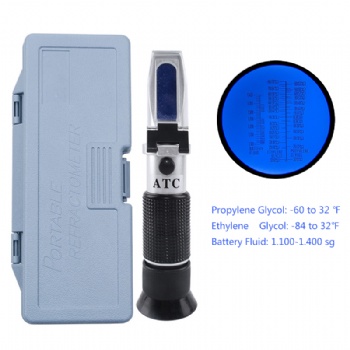Refractometer PG: -60 to 32 ℉， EG: -84 to 32 ℉, BF:1.100-1.400SG